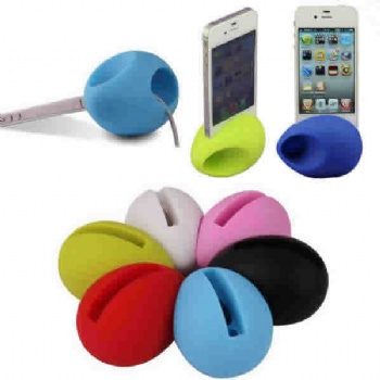 Egg shaped phone stand / amplifier/speaker
