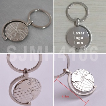 Zinc Alloy Global Keychain