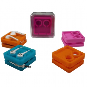 Silkscreen Silicone Earphone Storage Box & Case