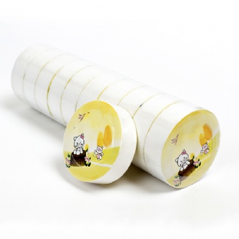 100% Cotton Round Shape Compressed Towel