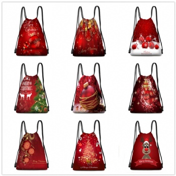 Xmas Drawstring Bags