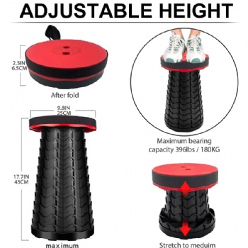 Portable Telescopic Folding Stool