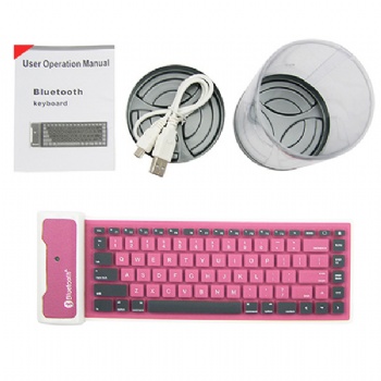 Silicone Foldable Waterproof Bluetooth Keyboard